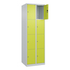 C+P Schließfachschrank Classic PLUS mit Sockel 2 Abteile 8 Fächer lichtgrau clowngrün Produktbild pa_produktabbildung_1 S