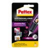 Pattex Sekundenkleber Creative Pen in einer Verpackung mit Dosierspitze und Gummigriff.