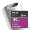 Rollenformat von satinbeschichtetem Inkjetpapier in hohen g/m² für Fotodruck.
