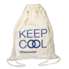Baumwoll-Sportbeutel mit dem Aufdruck "KEEP COOL" und dem Markennamen Soennecken.