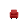 Paperflow Sessel easyChair LISBOA Kunstleder (79 % PVC, 21 % PES) rot Produktbild pa_produktabbildung_1 S