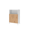 Hammerbacher Regalschrank FlexWall *3 Ordnerhöhen* *weiß* asteiche Produktbild pa_produktabbildung_1 S