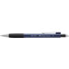 Druckbleistift mit Gummigriffzone und herausdrehbarem Radierer in navy blue.