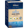 Kartonverpackung von Meßmer Bio Kamille Tee mit Kamille und Bio-Siegel.
