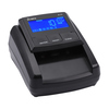 Geldscheinprüfgerät mit digitalem Display und Tasten zur Steuerung, in schwarzer Farbe.