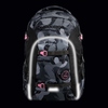 Schulrucksack COOCAZOO JOKER in Schwarz mit Pink, Vorderansicht, sportliches Design.