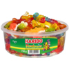 Bunte Fruchtgummis in einer transparenten Party-Box mit Deckel, Gewicht 750 g.