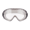 Schutzbrille mit zeitgemäßem Design und indirekter Belüftung für verbesserten Tragekomfort.