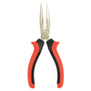Zangen-Set mit spitzen, metallenen Greifbacken und griffen in rot und schwarz.