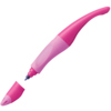 Ergonomischer Tintenroller in dunkelpink und hellpink mit abnehmbarer Kappe.