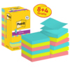 Post-it® Haftnotiz Super Sticky Z-Notes im praktischen Spender mit bunten Nachfüllblöcken.