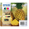 Epson Tintenpatronen 604/604XL in einer Verpackung mit Ananas-Hintergrund.