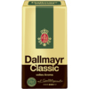 Packung mit Dallmayr Kaffee Classic, goldene Verpackung mit schwarzem Schriftzug und Logo.