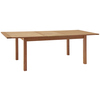 Gartentisch "Calea" aus Holz, rechteckig mit Erweiterungsfunktion und vier Beinen.