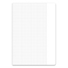 Streifenheft im DIN A5 Format, kariert mit Rand auf einem weißen Umschlag.