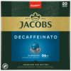 Kaffeekapseln von Jacobs Decaffeinato in einer Packung mit 20 Aluminiumkapseln.