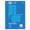 Ringbucheinlage A4, liniert, blaues Design, 90 g, 100% Recycling, 21 Blätter.