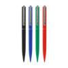 Kugelschreiber in Schwarz, Blau, Grün und Rot in einer Packung mit vier Stücken.