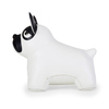 Türstopper in Form einer Französischen Bulldogge, weiß mit schwarzer Schnauze und Ohren.