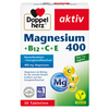 Verpackung des Nahrungsergänzungsmittels aktiv Magnesium 400 mit Vitaminen in Tablettenform.