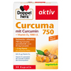 Packung mit Kapseln, die Curcuma, Curcumin und Vitamin D3 enthält.