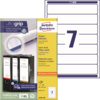 Ordneretiketten mit ultragrip-Technologie in Verpackung, beschriftet mit der Zahl 7.