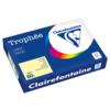Gelbe Packung mit Clairefontaine Kopierpapier Trophée Color, 500 Blätter, DIN A4, 80 g/m².