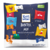 Verpackung der Ritter Sport Schokolade Bunter Mix mit weihnachtlichen Motiven und 17 Stück.