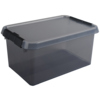 Transparente Aufbewahrungsbox mit einem Volumen von 6 Litern und einem abnehmbaren Deckel.