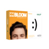 Packung mit MM BLOOM Kopierpapier Premium DIN A4 in orange und weiß mit Smiley-Symbol.