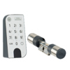 Elektronisches Türschloss secuENTRY easy 7601 PIN mit Keypad und Zylinder in flacher Bauweise.