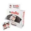 Karton mit 120 Portionen Nutella Nuss-Nugat-Creme und drei offenen Einzelpackungen.