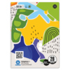 Collegeblock im DIN A4 Format mit buntem Deckblatt und 100 karierten Blättern.