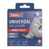 Transparentes doppelseitiges Montageklebeband in Verpackung mit NANO POWER Hinweis.