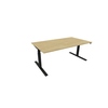 NowyStyl Schreibtisch eModel 3.0 1.800 x 650-1.310 x 1.000 mm (B x H x T) schwarz hamilton oak Produktbild pa_produktabbildung_1 S