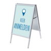 Showdown® Displays Kundenstopper DIN A1 Hier Anmelden blau Produktbild pa_produktabbildung_1 S