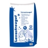 Blau-weißer Sack mit der Aufschrift "Lavastreugut" und Schneemann als Produktabbildung.