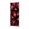 Textile Trennwand Kaktus in rot, 85 x 200 cm, mit dekorativem Muster und stabiler Standbasis.