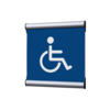 Showdown® Displays Piktogramm Türschild Behinderte blau Produktbild pa_produktabbildung_1 S