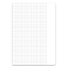 Gitterlinien auf einfarbigem Deckblatt eines DIN A5 Schulhefts.