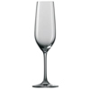 Sektglas mit hoher, schlanker Form und stabilem Fuß, transparentes Glas ohne Dekoration.