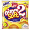 Packung mit nimm2 Soft Kaubonbons in verschiedenen Geschmacksrichtungen und Vitaminen.