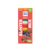 Ritter Sport Schokolade Mini Bunter Mix in rotem Karton mit verschiedenen Sorten.