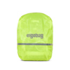 Gelber Regenschutz für Rucksäcke mit reflektierenden Flächen, im geschlossenen Zustand abgebildet.