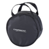 Schwarze, runde Tragetasche mit Tragegriffen für ein Campingaz Kochtopfset.