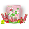 Paket von FRITT Bonbons im Smoothie-Style mit Erdbeer-Himbeer-Geschmack und veganem Symbol.