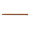 Brauner Bleistift mit metallischer Spitze und eleganter Holzstruktur.