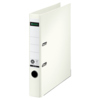 Weißer Ordner DIN A4 mit einem 50 mm Rücken und zwei Mechaniköffnungen.