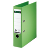 Hellgrüner Leitz Ordner im DIN A4 Format mit 80 mm Rücken und zwei Mechaniken.