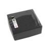 Schwarzes Serviettenpaket mit 40 Stück, verpackt in transparenter Folie.